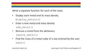 Dictionary Lesson Python Programming Learning IoT