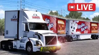 🔴 DOBLE Trailer de Pan BIMBO Volvo VNL American Truck Simulator