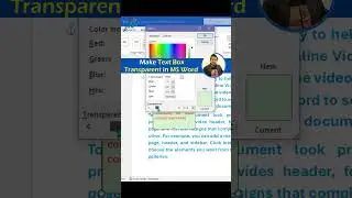 Make Text Box Transparent in Word 😮 – Quick Tutorial! ⚡| Word Tips and Tricks 🔥 