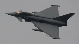 4Kᵁᴴᴰ 2x Eurofighter Typhoon Spanish Air Force Arrival @ NATO Days