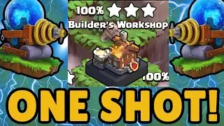 How to One Shot Builders Workshop | Default Layout | Best Clan Capital Strategy | Clash of Clans