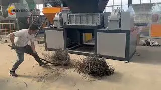 Shredding Scrap Metal Shavings | Industrial Shredder Machine