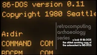 Showing how to use the Earliest known copy of 86-DOS, the antecedent to IBM PC-DOS. (MS-DOS)