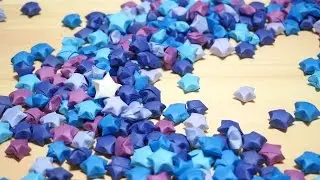 使うのは画用紙とハサミだけ！ラッキースターの作り方！　how to make lucky star