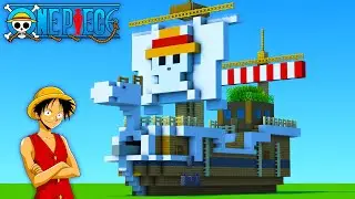 Minecraft Tutorial: How To Make The Going Merry "One Piece"
