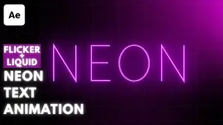 How to Make Smooth Neon Text Animation in After Effects (No Plugins) After Effects Tutorials