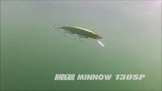 Bassday Mogul Minnow 130SP (Игра воблера)