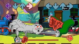 FNF NEW Fat Cursed Thommy VS my ALL Cursed Thomas Can Can - Friday Night Funkin'