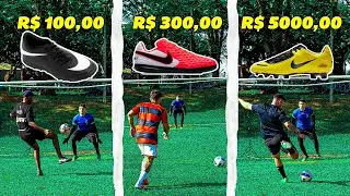 QUAL É A MELHOR CHUTEIRA DA NIKE ? (Total 90 R$3000, Tiempo R$300, ?? R$100)