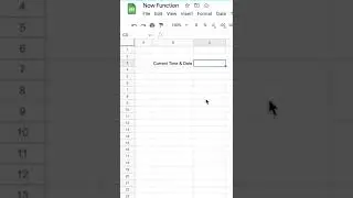 1 Minute Google Sheets | NOW Function in Google Sheets | Google Sheets NOW Formula | NOW Formula