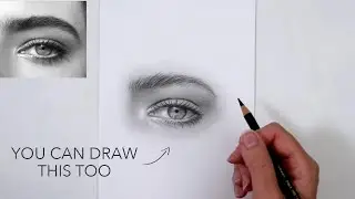 Draw a Realistic Eye Step by Step | Easy Graphite Pencil Tutorial for Beginners