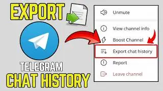 How To Export Telegram Chat History (2026) | Quick & Easy Method !!