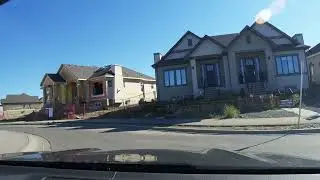 A brief driving tour of Mahogany, Calgary in 4K 60fps.