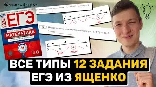 Задание 12 из сборника Ященко. Производная, наибольшее и наименьшее значение функций
