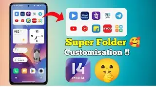 MIUI 14 Super Folder Customisation | App Vault Customisation