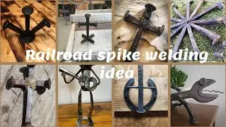 Top Railroad Spike Welding Projects and Crafts | Metal Welding #decoration #craft #weldingcreative