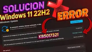 SOLUCIÓN⚡A ERROR en Windows 11 22H2 OFICIAL / 0x800F0806 NO INSTALA UPDATE!