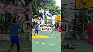 SETTER DRILL DENGAN KERANJANG BASKET #setter #bolavoli #volleyballplayer #belajarvoli