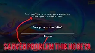 Free fire sad moment 😭😭😭😭💔server busy problem in free fire