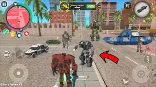 Rope Hero: Vice Town (Transformer Ball Fight Green Car Robot) TBall Robots - Android Gameplay HD