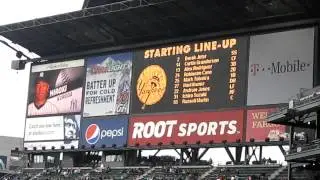 Yankees at Mariners—Announcement of Starting Lineups