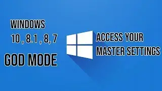 How To unlock God mode on Windows [ any version ] | Crocenthy
