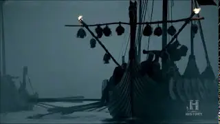 Vikings - scaring Burgred with decapitated heads !