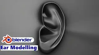 Blender 3.2 - Ear modelling tutorial in blender  Time-lapse
