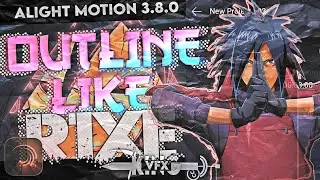 OUTLINE LIKE R1XE WITH XML ALIGHT MOTION TUTORIAL