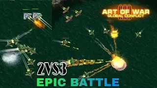 Art of War 3 | 3VS3 Battle | Ice Chain Map | 2vs3