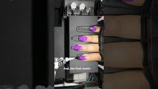 The final results. Inside a nail painting machine 💅🏾