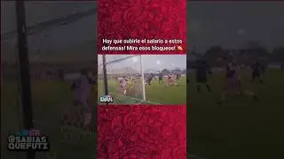 Brutales BLOQUEOS de estos DEFENSAS 😱😱 | #football #footballshorts #futbol #soccer