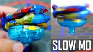 BRAVE + SAVIOR VALKYRIE BEYBLADE MOD IN SLOW MOTION! Beyblade Burst Slow Motion! Beyblade Burst DB