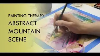 PAINTING ABSTRACT MOUNTAINS | Relaxing paint video | Watercolor with Hollis