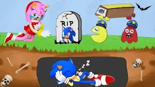 Sonic Come Back Hell | Meme Song Astronomia Megamix | Pacman Stop Motion Game