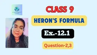 | Class 9 | Heron's Formula | #questions #maths #solve heronsformula #sides #perimeter #divide #do