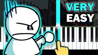 Withered - Friday Night Funkin vs BOB - VERY EASY Piano tutorial
