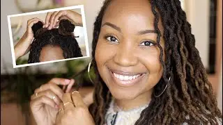 TWO-STRAND LOC TWISTOUT + space buns