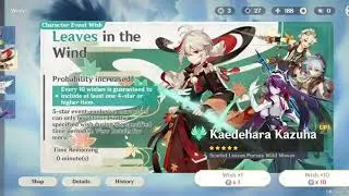 One last pull before Kazuha is gone (Genshin Impact)