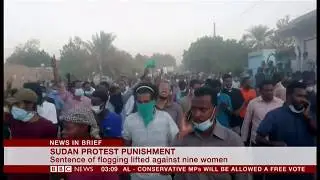 Flogging lifted for 9 women & continuing protests (Sudan) - BBC News - 13th March 2019