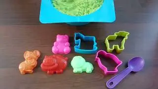 КИНЕТИЧЕСКИЙ ЦВЕТНОЙ ПЕСОК С ФОРМОЧКАМИ/COLORED KINETIC SAND MOLDS