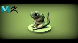 Character Modeling / Time-lapse video / Baby Dinosaur