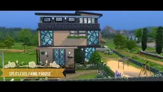 Split Level Modern Family House with Knitting room||Next The Sims 4 Speed Build for This Sunday!