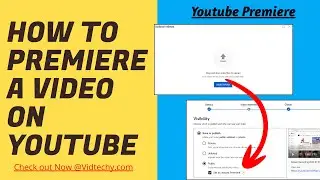 how to premiere a video on youtube