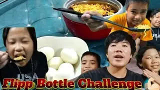 Flip BOTTLE Challenge with My Brother and sister 😁💪🏻🥰