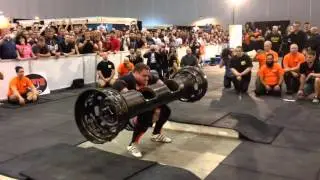 Krzysztof Radzikowski 217.5kg 480lb log press Polish record 2016 Arnold Classic Australia Strongman