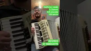Sanfona polifônica a venda - gaúcho de passo fundo - Teixeirinha- sanfona barata #musica #sertanejo