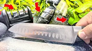Knife like a razor in 3 minutes! Simple housewife tricks and the results are amazing!