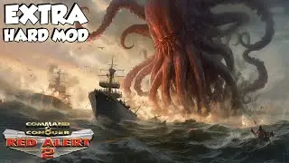 Red Alert 2 | Extra Hard Mod | SQUID DEFENSES vs BRUTAL AI