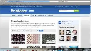 Photoshop CS5 tutorial #4: How to upload free patterns.